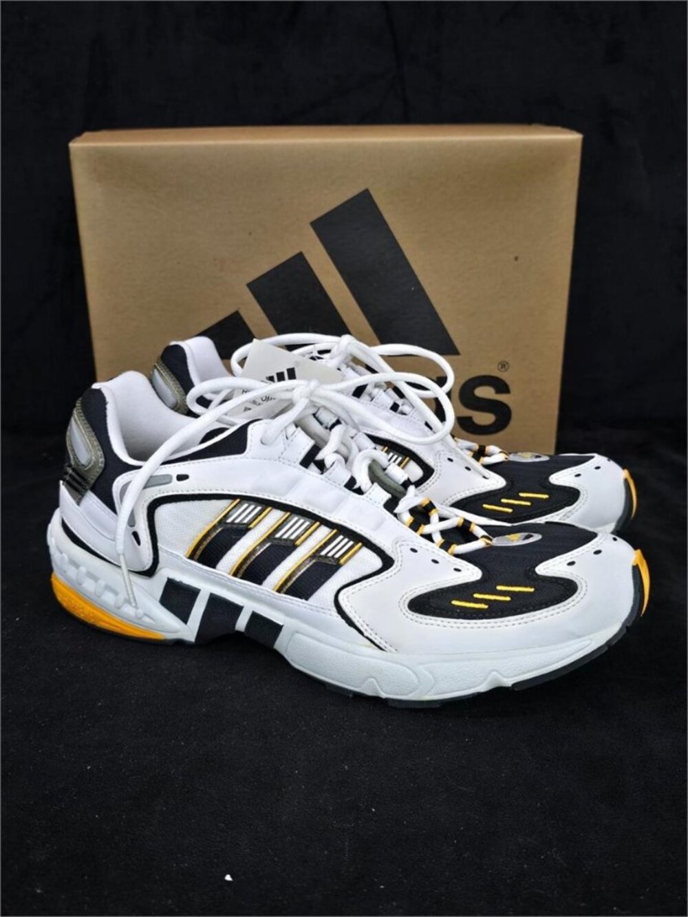 RARE Adidas Response Cushion 088546 White/Black/Yellow Men's Size 10.5– New Box